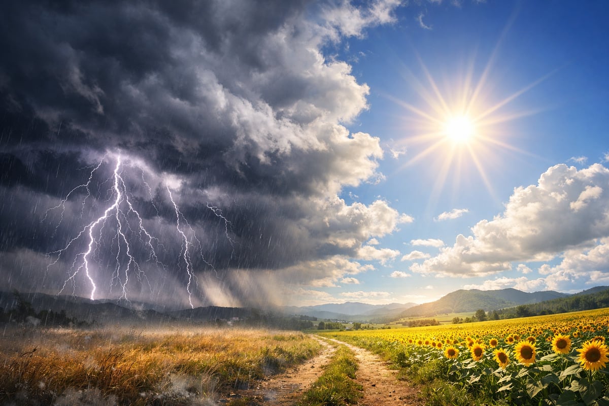 Meteo prossima settimana: avvio turbolento con temporali, poi torna il sole